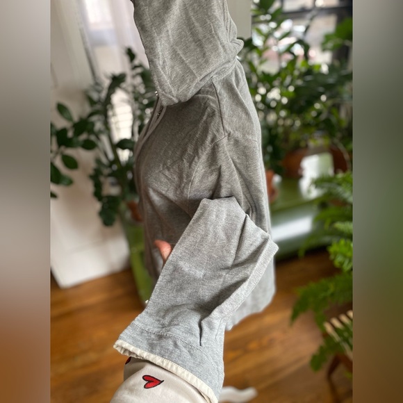 Donna Karan Intimates Gray Zip Up Hoodie - Picture 2 of 4